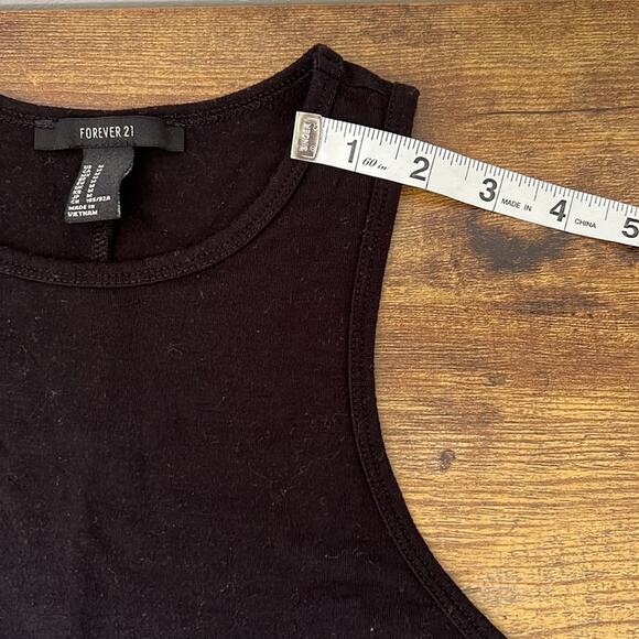 Forever 21 Black Sleeveless Stretchy Swing Dress - Picture 3 of 10